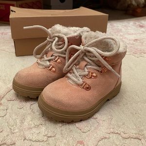 Pink Sherpa Lined Boots